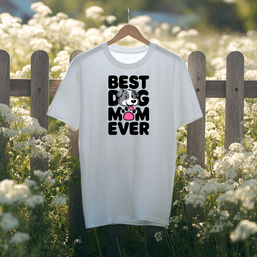 Best Dog Mom Ever | Adult Short Sleeve T-Shirt (4 Colors)