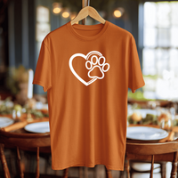 Load image into Gallery viewer, Heart and Paw | Adult Short Sleeve T-Shirt (5 Colors)
