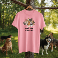 Load image into Gallery viewer, I Let The Dogs Out (With Illustration) | Adult Short Sleeve T-Shirt (5 Colors)
