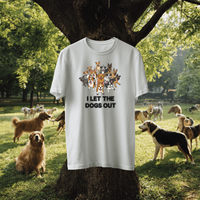 Load image into Gallery viewer, I Let The Dogs Out (With Illustration) | Adult Short Sleeve T-Shirt (5 Colors)
