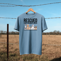 Load image into Gallery viewer, Rescued Is My Favorite Breed | Adult Short Sleeve T-Shirt (4 Colors)
